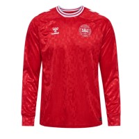 Dänemark Fußballbekleidung Heimtrikot EM 2024 Langarm